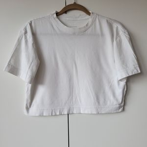 Everlane White Cropped T-Shirt